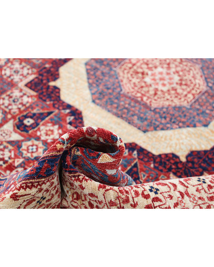 Mamluk 6' 0" X 8' 8" Hand Knotted Wool Rug 6' 0" X 8' 8" (183 X 264) / Gold / Wool