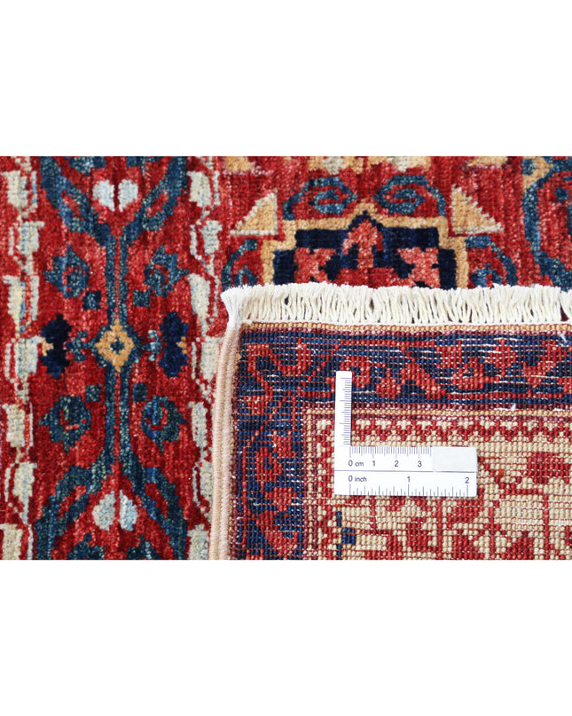 Mamluk 6' 0" X 8' 8" Hand Knotted Wool Rug 6' 0" X 8' 8" (183 X 264) / Gold / Wool