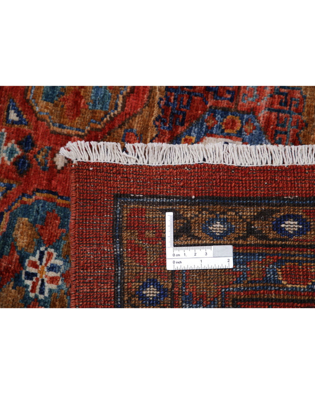 Mamluk 13' 6" X 16' 0" Hand Knotted Wool Rug 13' 6" X 16' 0" (411 X 488) / Rust / Wool