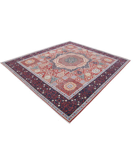 Mamluk 8' 2" X 9' 3" Hand Knotted Wool Rug 8' 2" X 9' 3" (249 X 282) / Red / Wool