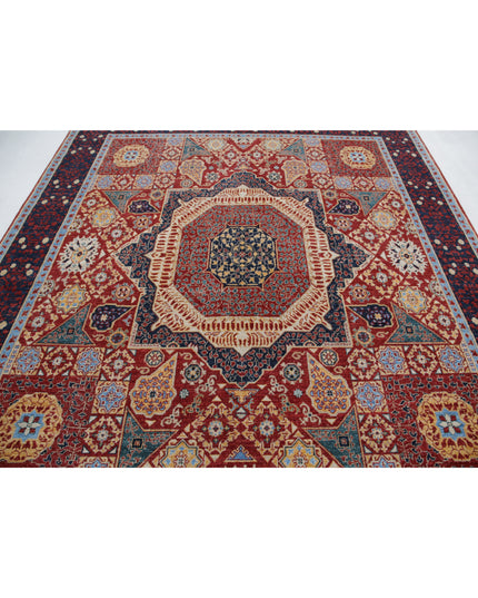 Mamluk 8' 2" X 9' 3" Hand Knotted Wool Rug 8' 2" X 9' 3" (249 X 282) / Red / Wool