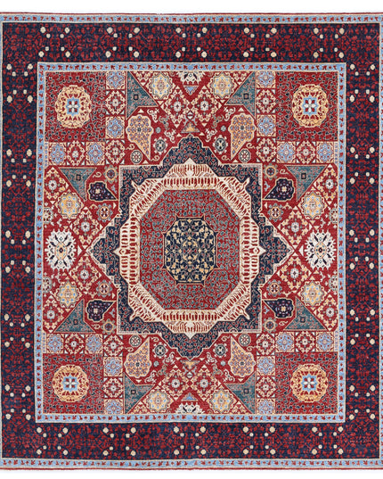 Mamluk 8' 2" X 9' 3" Hand Knotted Wool Rug 8' 2" X 9' 3" (249 X 282) / Red / Wool