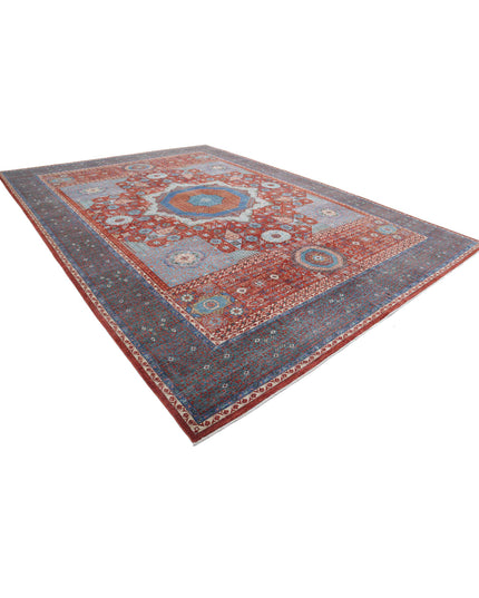 Mamluk 11' 9" X 16' 6" Hand Knotted Wool Rug 11' 9" X 16' 6" (358 X 503) / Rust / Wool
