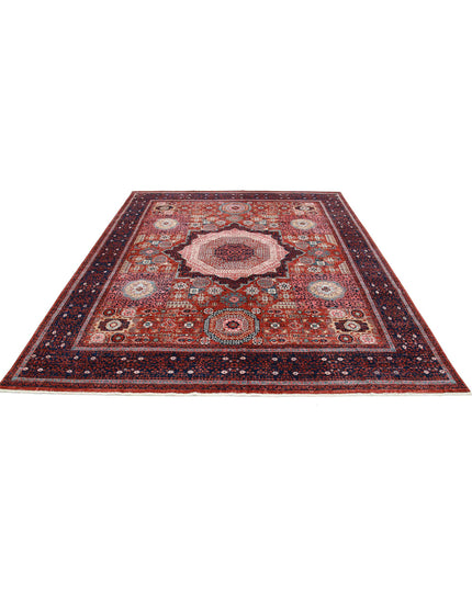 Mamluk 8' 1" X 9' 11" Hand Knotted Wool Rug 8' 1" X 9' 11" (246 X 302) / Rust / Wool