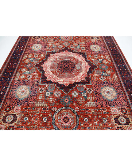 Mamluk 8' 1" X 9' 11" Hand Knotted Wool Rug 8' 1" X 9' 11" (246 X 302) / Rust / Wool