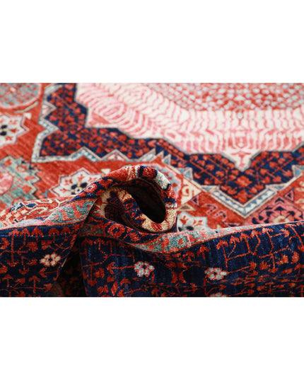 Mamluk 8' 1" X 9' 11" Hand Knotted Wool Rug 8' 1" X 9' 11" (246 X 302) / Rust / Wool