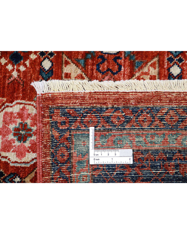 Mamluk 8' 1" X 9' 11" Hand Knotted Wool Rug 8' 1" X 9' 11" (246 X 302) / Rust / Wool