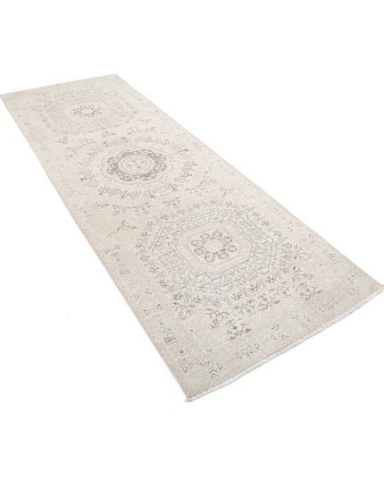 Mamluk 3' 5" X 9' 5" Hand Knotted Wool Rug 3' 5" X 9' 5" (104 X 287) / Beige / Wool