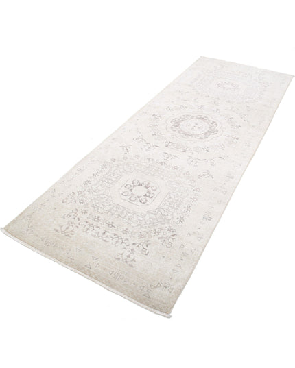 Mamluk 3' 5" X 9' 5" Hand Knotted Wool Rug 3' 5" X 9' 5" (104 X 287) / Beige / Wool