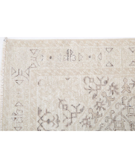 Mamluk 3' 5" X 9' 5" Hand Knotted Wool Rug 3' 5" X 9' 5" (104 X 287) / Beige / Wool