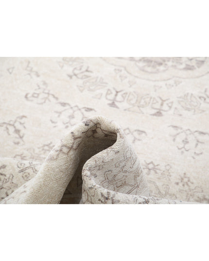 Mamluk 3' 5" X 9' 5" Hand Knotted Wool Rug 3' 5" X 9' 5" (104 X 287) / Beige / Wool