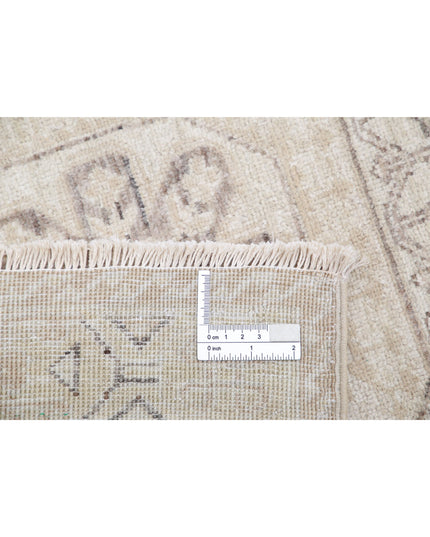 Mamluk 3' 5" X 9' 5" Hand Knotted Wool Rug 3' 5" X 9' 5" (104 X 287) / Beige / Wool
