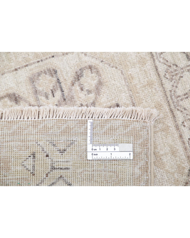 Mamluk 3' 5" X 9' 5" Hand Knotted Wool Rug 3' 5" X 9' 5" (104 X 287) / Beige / Wool