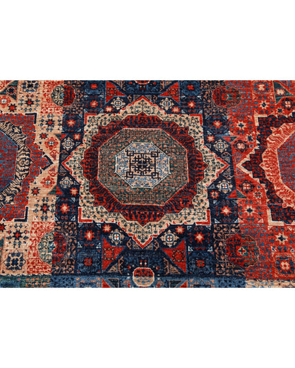 Mamluk 10' 2" X 13' 0" Hand Knotted Wool Rug 10' 2" X 13' 0" (310 X 396) / Green / Wool