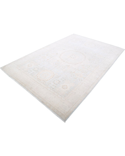 Mamluk 6' 3" X 9' 4" Hand Knotted Wool Rug 6' 3" X 9' 4" (191 X 284) / Blue / Wool