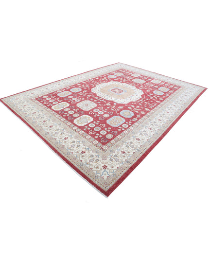 Mamluk 8' 10" X 12' 2" Hand Knotted Wool Rug 8' 10" X 12' 2" (269 X 371) / Red / Wool