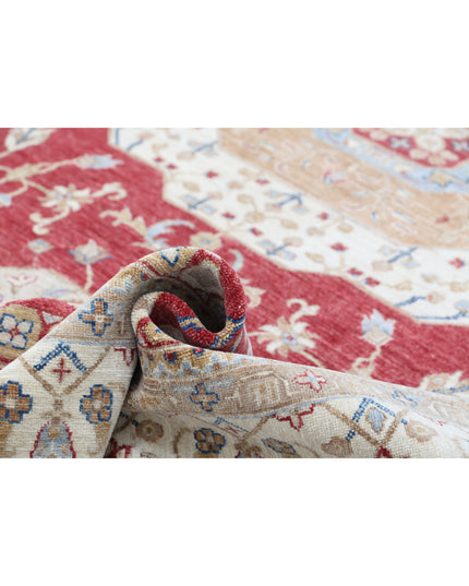 Mamluk 8' 10" X 12' 2" Hand Knotted Wool Rug 8' 10" X 12' 2" (269 X 371) / Red / Wool