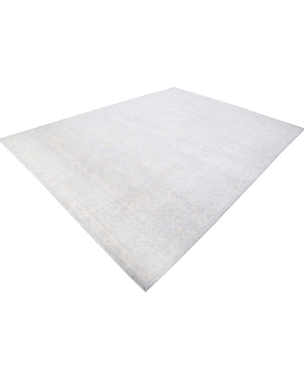 Mamluk 8' 9" X 11' 10" Hand Knotted Wool Rug 8' 9" X 11' 10" (267 X 361) / Grey / Wool