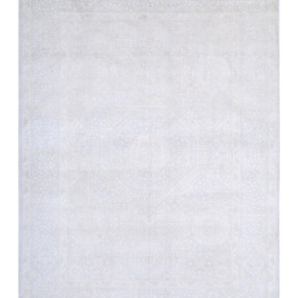 Mamluk 8' 9" X 11' 10" Hand Knotted Wool Rug 8' 9" X 11' 10" (267 X 361) / Grey / Wool