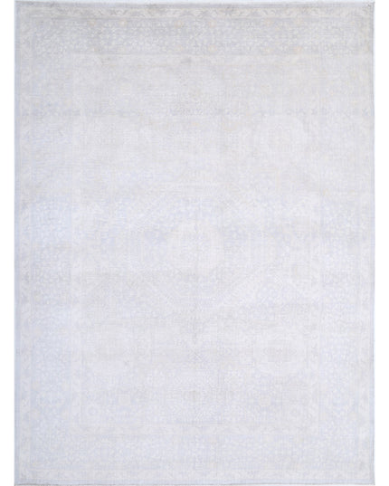 Mamluk 8' 9" X 11' 10" Hand Knotted Wool Rug 8' 9" X 11' 10" (267 X 361) / Grey / Wool