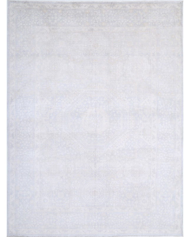 Mamluk 8' 9" X 11' 10" Hand Knotted Wool Rug 8' 9" X 11' 10" (267 X 361) / Grey / Wool