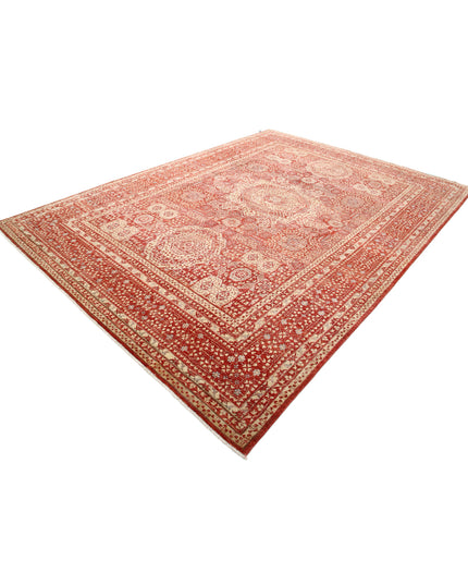 Mamluk 8' 6" X 11' 9" Hand Knotted Wool Rug 8' 6" X 11' 9" (259 X 358) / Red / Wool