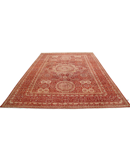 Mamluk 8' 6" X 11' 9" Hand Knotted Wool Rug 8' 6" X 11' 9" (259 X 358) / Red / Wool