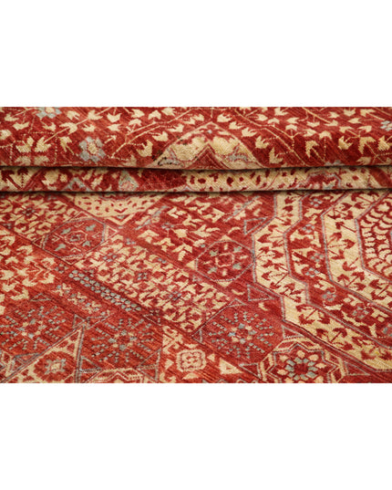 Mamluk 8' 6" X 11' 9" Hand Knotted Wool Rug 8' 6" X 11' 9" (259 X 358) / Red / Wool