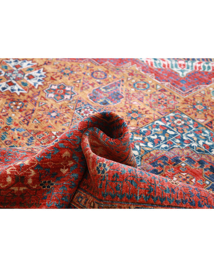 Mamluk 13' 3" X 16' 2" Hand Knotted Wool Rug 13' 3" X 16' 2" (404 X 493) / Brown / Wool