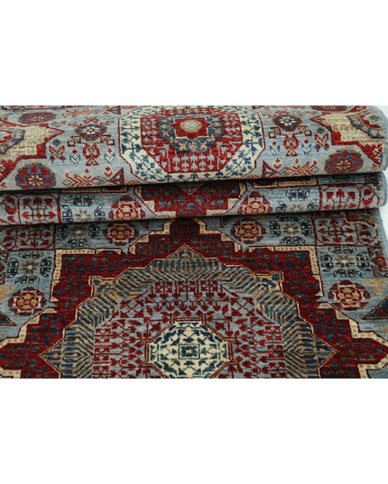 Mamluk 2' 5" X 9' 8" Hand Knotted Wool Rug 2' 5" X 9' 8" (74 X 295) / Blue / Wool