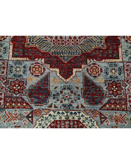 Mamluk 2' 5" X 9' 8" Hand Knotted Wool Rug 2' 5" X 9' 8" (74 X 295) / Blue / Wool