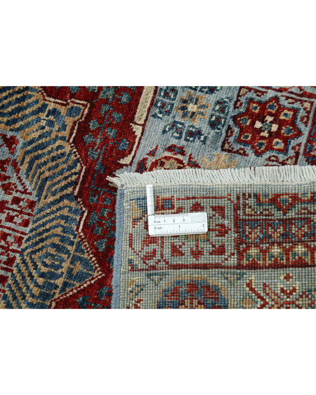 Mamluk 2' 5" X 9' 8" Hand Knotted Wool Rug 2' 5" X 9' 8" (74 X 295) / Blue / Wool