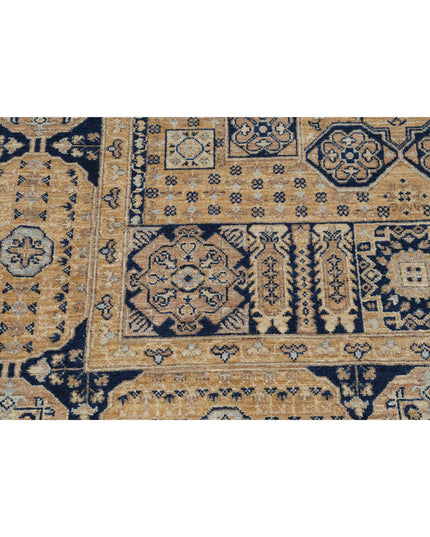 Mamluk 5' 3" X 7' 5" Hand Knotted Wool Rug 5' 3" X 7' 5" (160 X 226) / Taupe / Wool