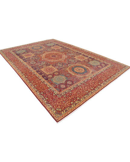 Mamluk 8' 10" X 12' 8" Hand Knotted Wool Rug 8' 10" X 12' 8" (269 X 386) / Red / Wool