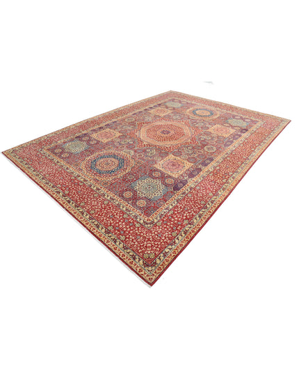 Mamluk 8' 10" X 12' 8" Hand Knotted Wool Rug 8' 10" X 12' 8" (269 X 386) / Red / Wool