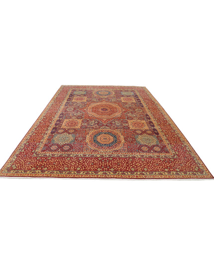 Mamluk 8' 10" X 12' 8" Hand Knotted Wool Rug 8' 10" X 12' 8" (269 X 386) / Red / Wool