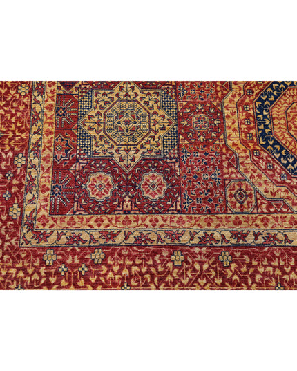 Mamluk 8' 10" X 12' 8" Hand Knotted Wool Rug 8' 10" X 12' 8" (269 X 386) / Red / Wool