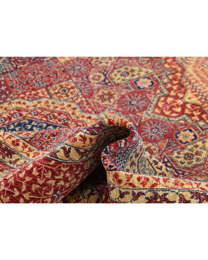 Mamluk 8' 10" X 12' 8" Hand Knotted Wool Rug 8' 10" X 12' 8" (269 X 386) / Red / Wool