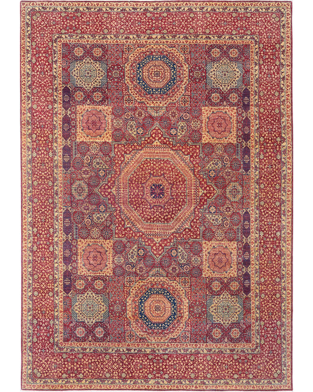 Mamluk 8' 10" X 12' 8" Hand Knotted Wool Rug 8' 10" X 12' 8" (269 X 386) / Red / Wool