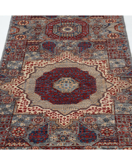 Mamluk 2' 7" X 10' 4" Hand Knotted Wool Rug 2' 7" X 10' 4" (79 X 315) / Grey / Wool
