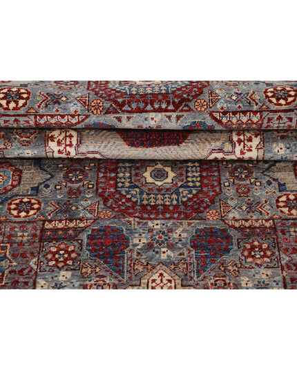 Mamluk 2' 7" X 10' 4" Hand Knotted Wool Rug 2' 7" X 10' 4" (79 X 315) / Grey / Wool