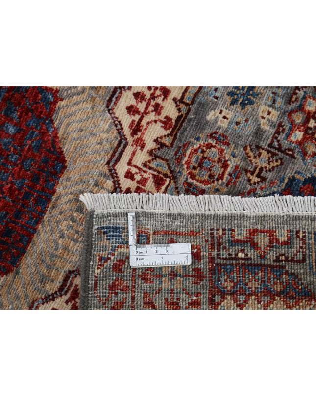 Mamluk 2' 7" X 10' 4" Hand Knotted Wool Rug 2' 7" X 10' 4" (79 X 315) / Grey / Wool