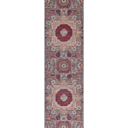 Mamluk 2' 7" X 10' 4" Hand Knotted Wool Rug 2' 7" X 10' 4" (79 X 315) / Grey / Wool