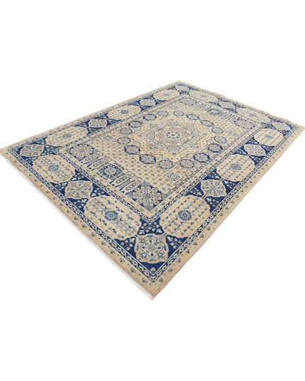 Mamluk 6' 7" X 9' 3" Hand Knotted Wool Rug 6' 7" X 9' 3" (201 X 282) / Tan / Wool
