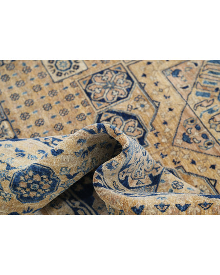 Mamluk 6' 7" X 9' 3" Hand Knotted Wool Rug 6' 7" X 9' 3" (201 X 282) / Tan / Wool