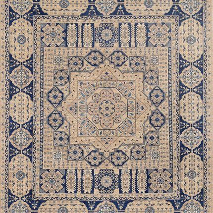 Mamluk 8' 2" X 9' 7" Hand Knotted Wool Rug 8' 2" X 9' 7" (249 X 292) / Tan / Wool