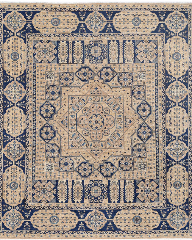 Mamluk 8' 2" X 9' 7" Hand Knotted Wool Rug 8' 2" X 9' 7" (249 X 292) / Tan / Wool