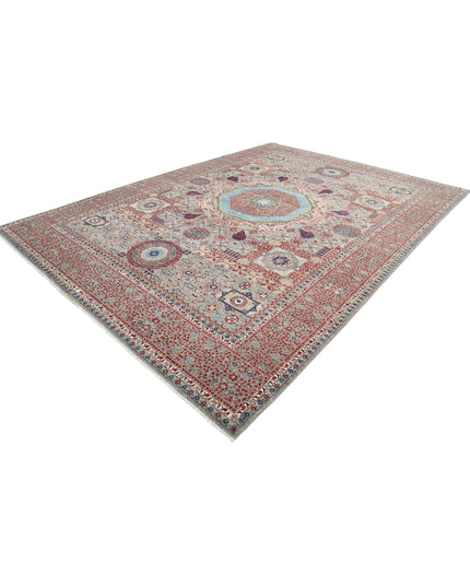 Mamluk 8' 11" X 13' 11" Hand Knotted Wool Rug 8' 11" X 13' 11" (272 X 424) / Grey / Wool