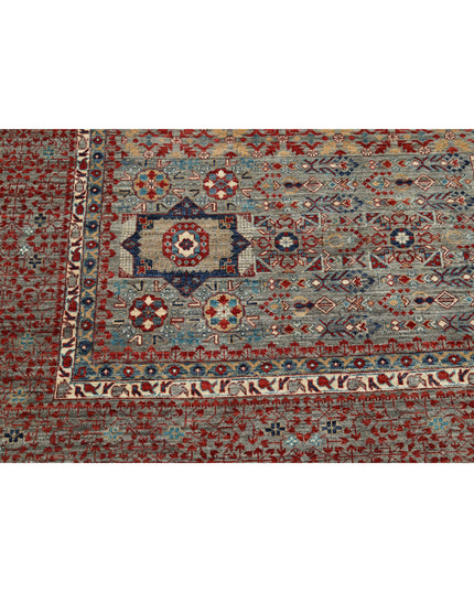 Mamluk 8' 11" X 13' 11" Hand Knotted Wool Rug 8' 11" X 13' 11" (272 X 424) / Grey / Wool