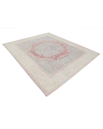 Mamluk 7' 11" X 9' 4" Hand Knotted Wool Rug 7' 11" X 9' 4" (241 X 284) / Blue / Wool